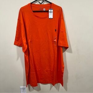 NWT NWT Polo Ralph Lauren Classic Fit Jersey Crew Neck T-Shirt orange  4XL Tall